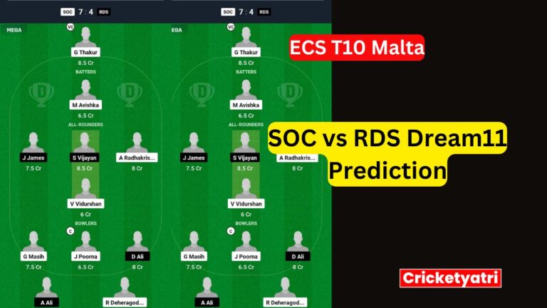 SOC vs RDS Dream11