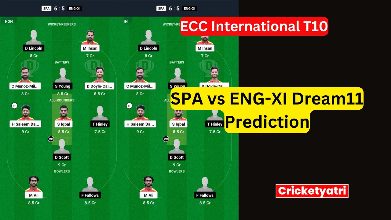 SPA vs ENG-XI Dream11