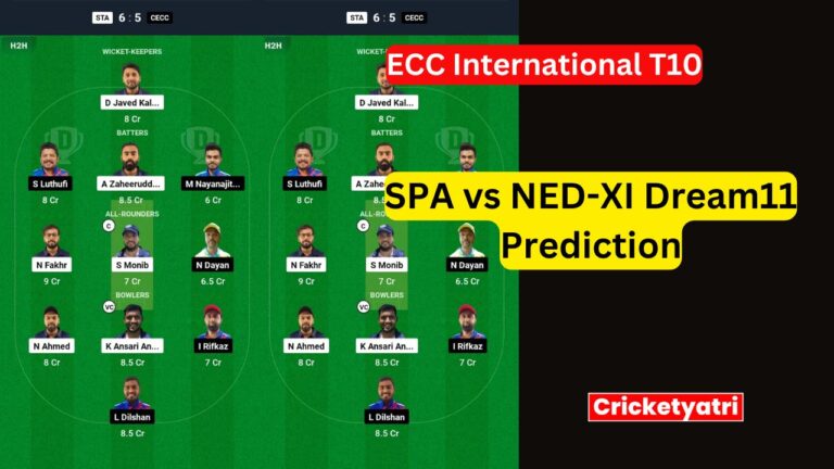 SPA vs NED-XI Dream11