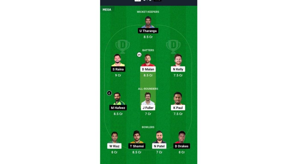 TG vs NYL Dream11 