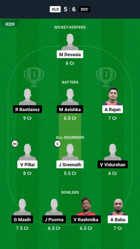 VLS vs SOC Dream11