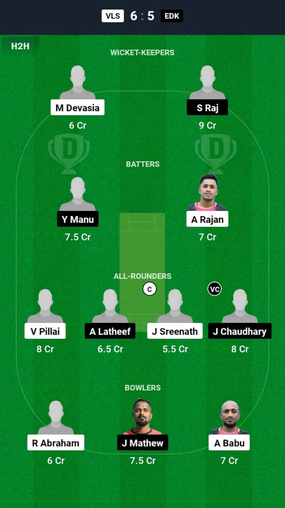 VLS vs EDK Dream11