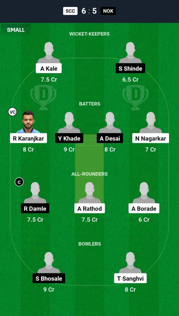 SCC vs NOK Dream11