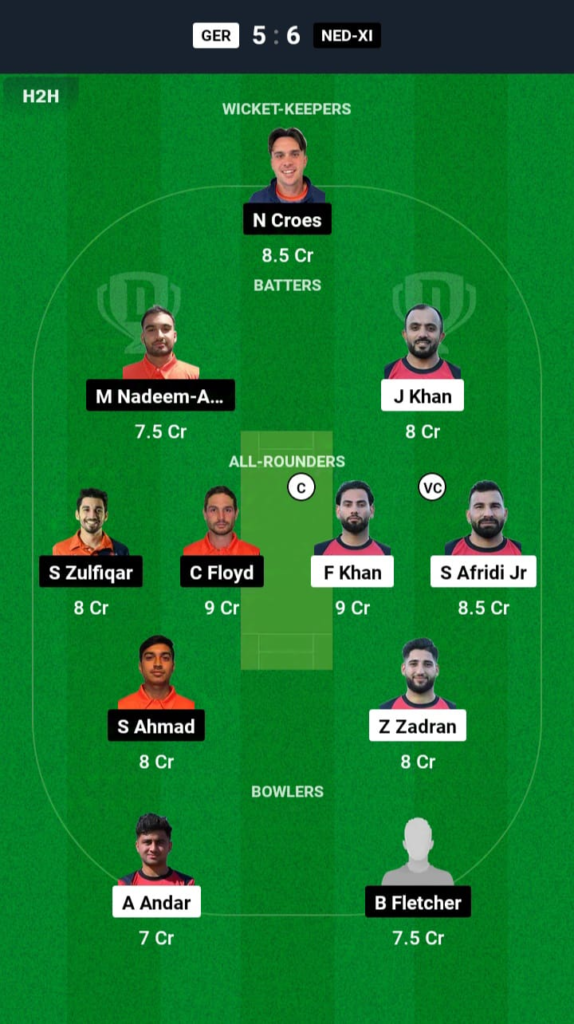 GER vs NED-XI Dream11