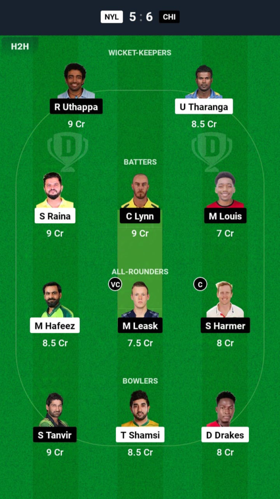 NYL vs CHI Dream11