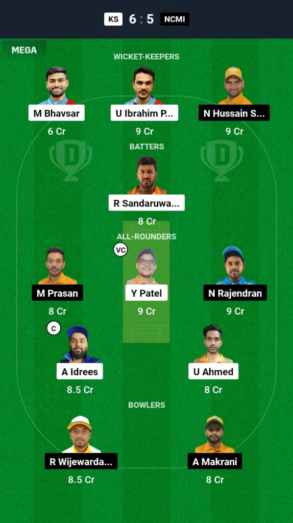 IND-A vs UAE Dream11