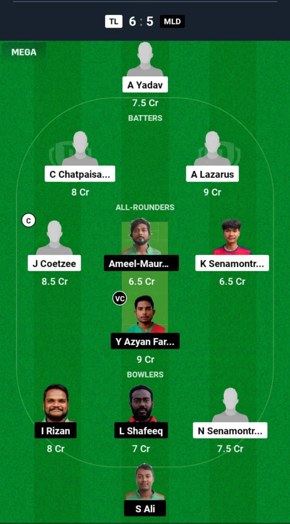 TL vs MLD Dream11