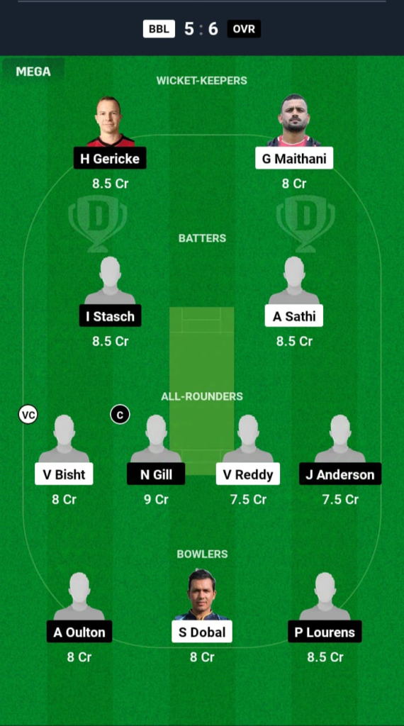 BBL vs INA Dream11