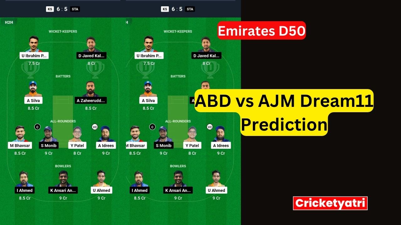 ABD vs AJM Dream11