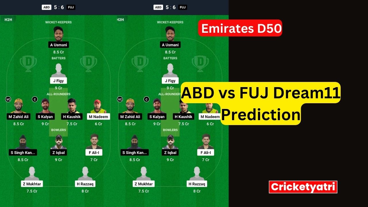 ABD vs FUJ Dream11