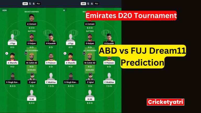 ABD vs FUJ Dream11