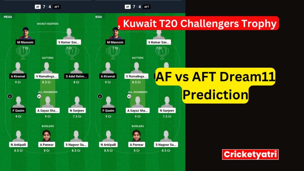 AF vs AFT Dream11