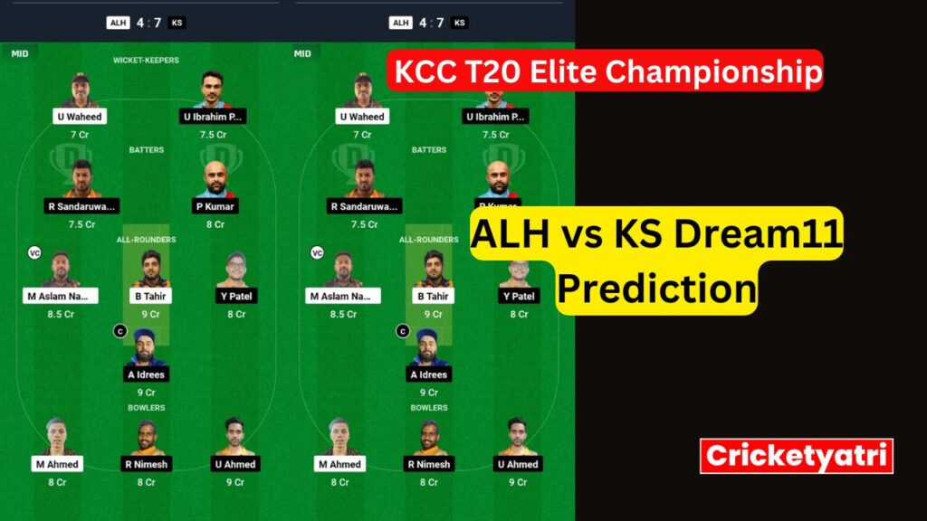 ALH vs KS Dream11