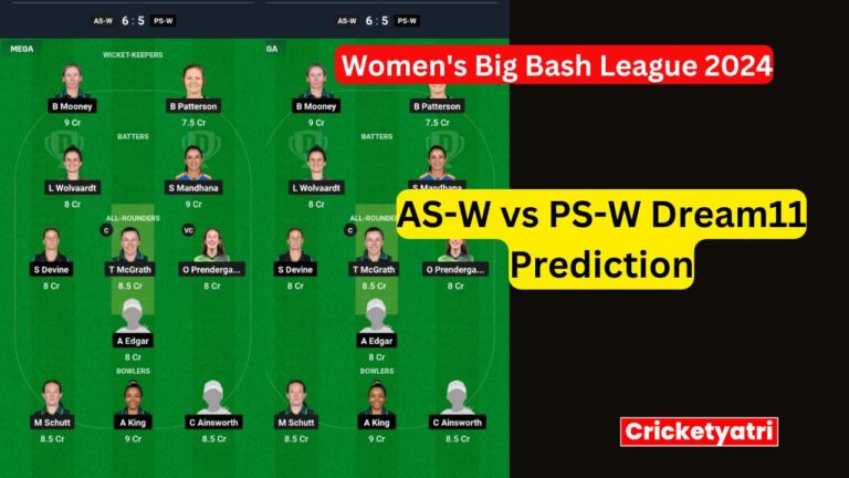 AS-W vs PS-W Dream11