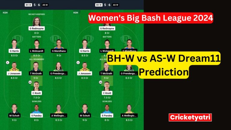 BH-W vs AS-W Dream11