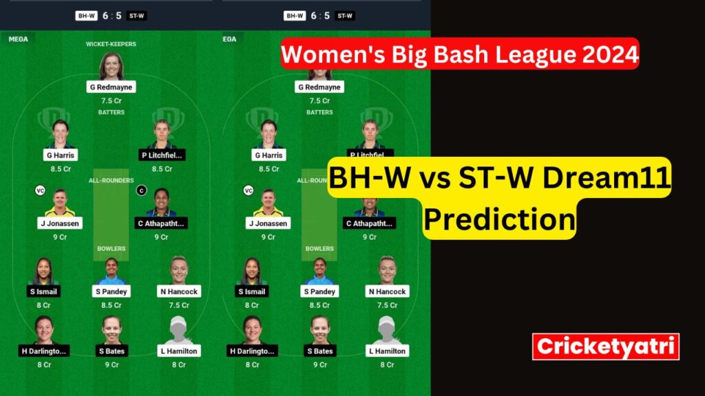 BH-W vs ST-W Dream11