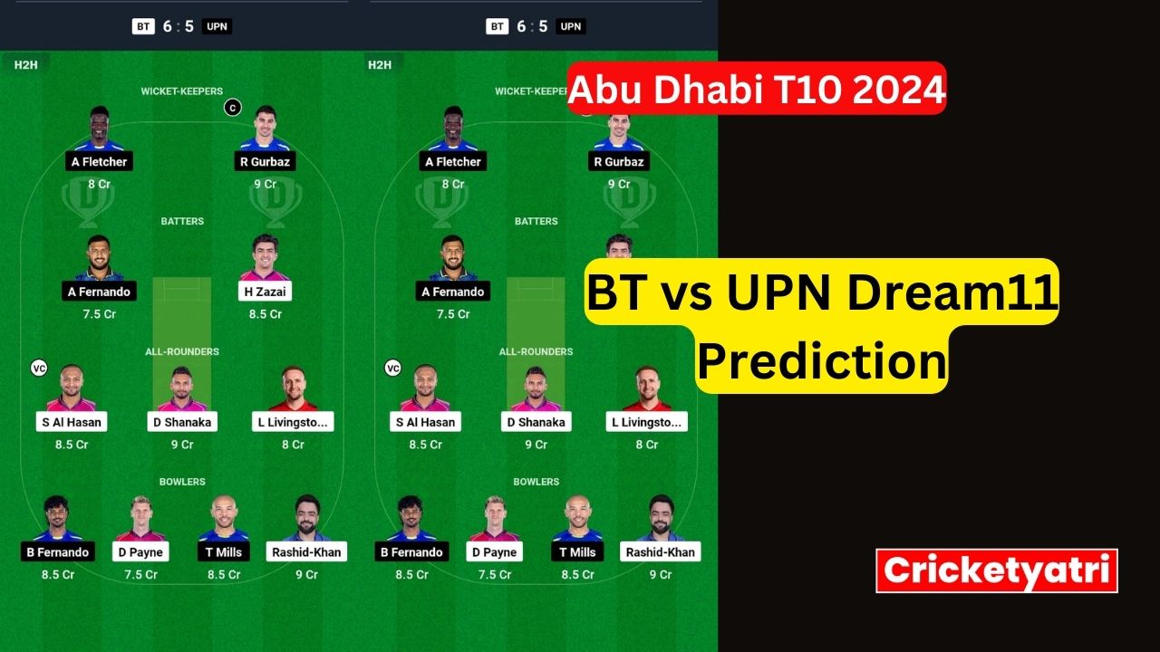 BT vs UPN Dream11