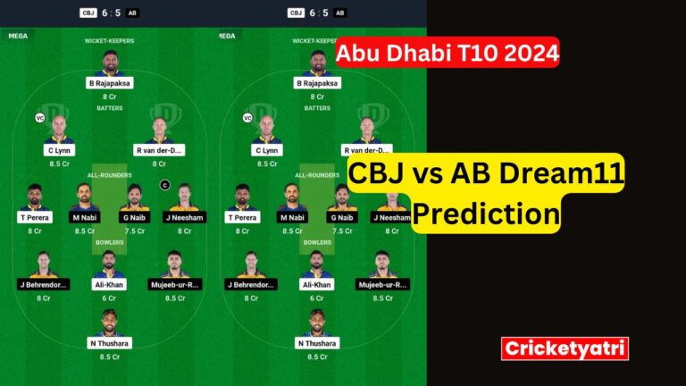 CBJ vs AB Dream11