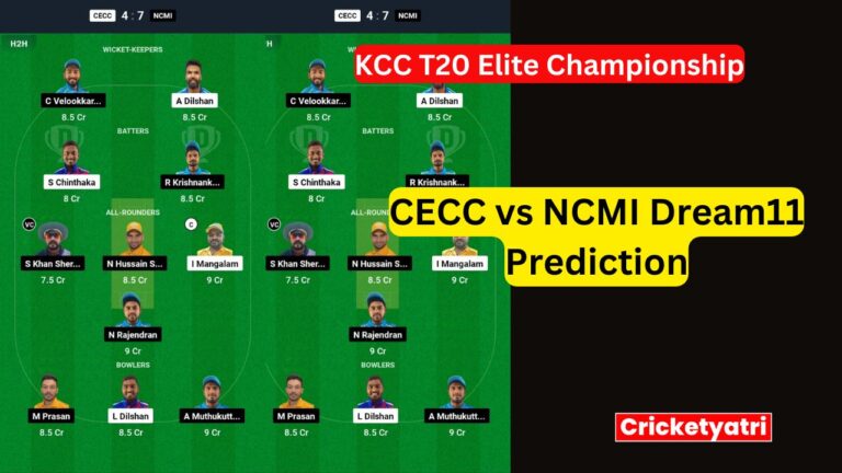 CECC vs NCMI Dream11