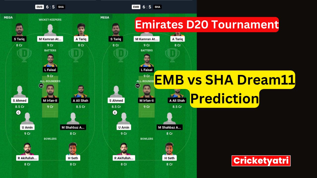 EMB vs SHA Dream11