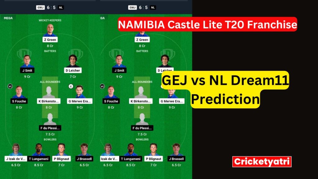 GEJ vs NL Dream11