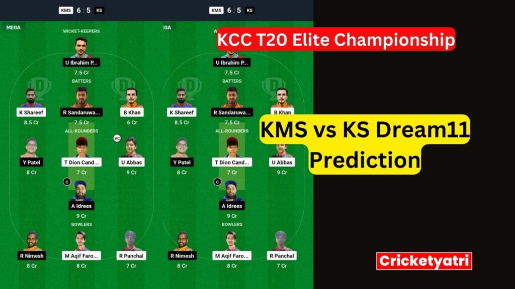 KMS vs KS Dream11