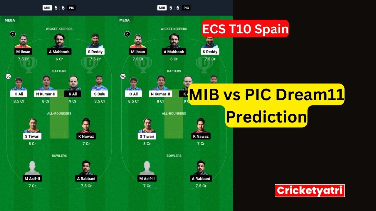 MIB vs PIC Dream11