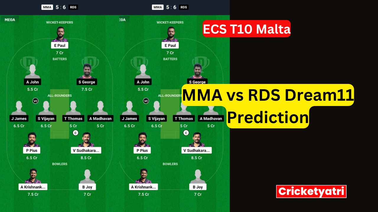 MMA vs RDS Dream11