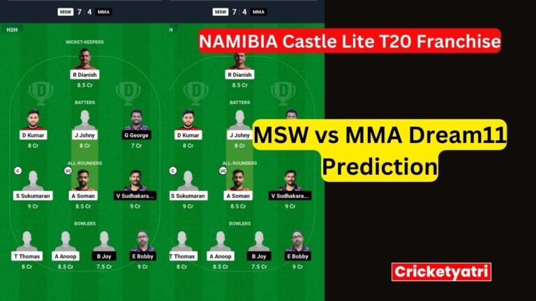 MSW vs MMA Dream11