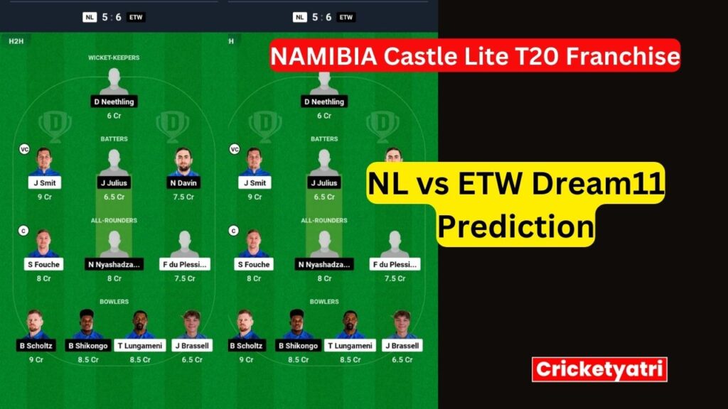 NL vs ETW Dream11