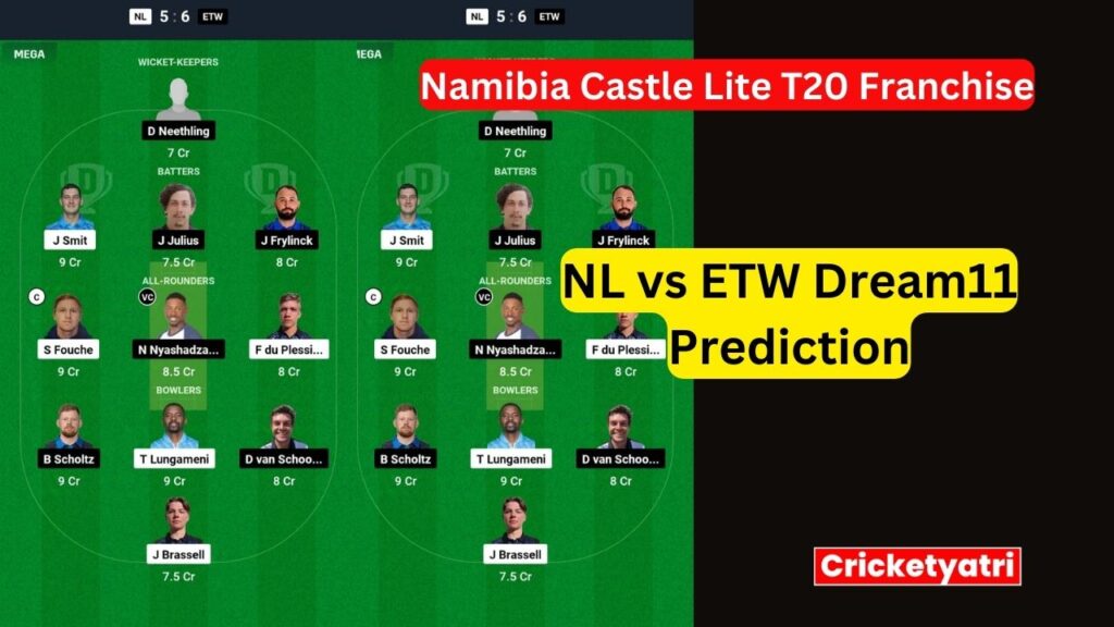 NL vs ETW Dream11