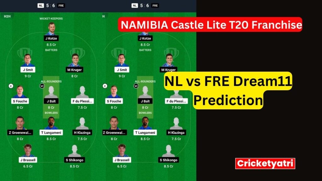 NL vs FRE Dream11