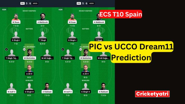 PIC vs UCCO Dream11