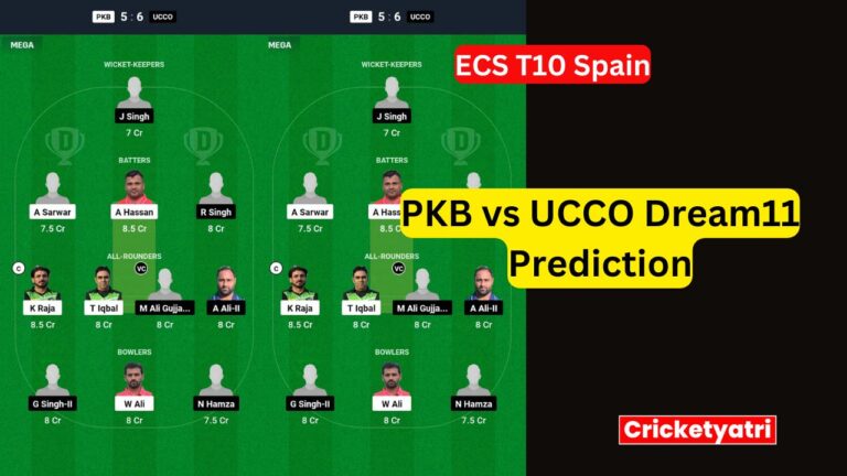 PKB vs UCCO Dream11