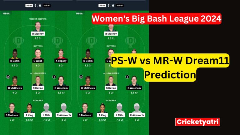 PS-W vs MR-W Dream11