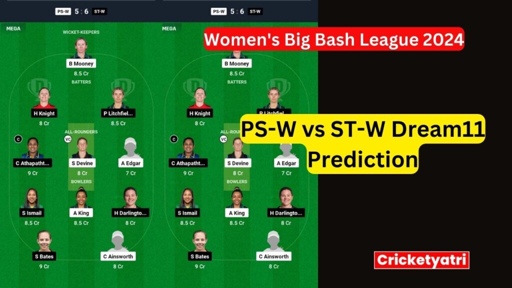 PS-W vs ST-W Dream11