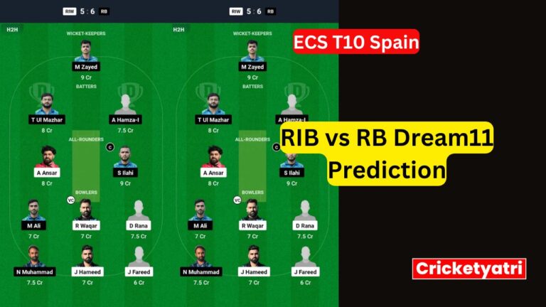 RIB vs RB Dream11RIB vs RB Dream11