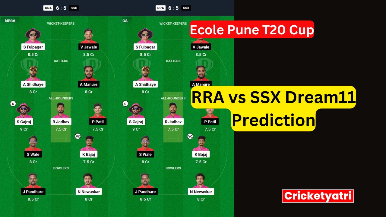 RRA vs SSX Dream11