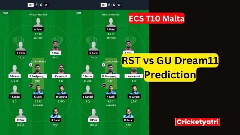 RST vs GU Dream11