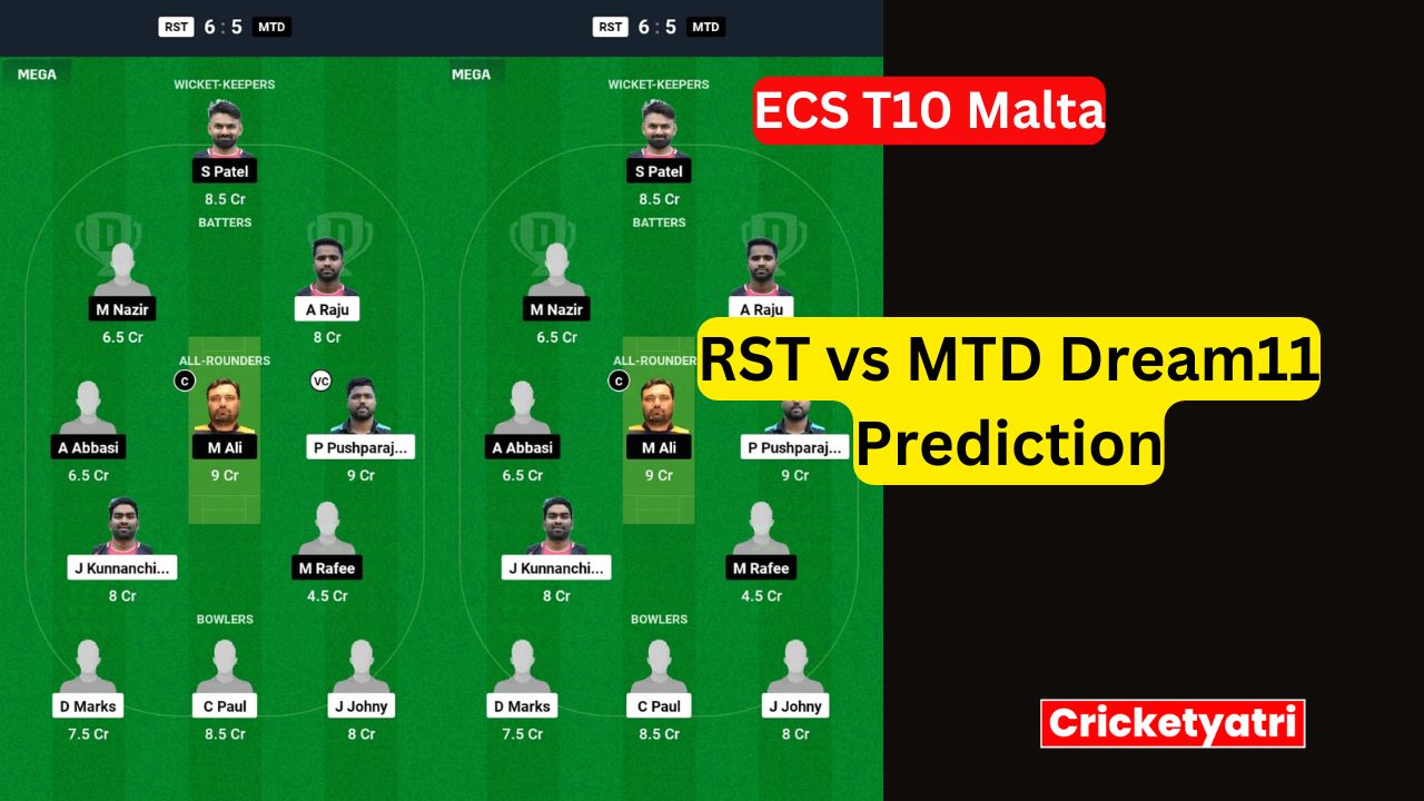 RST vs MTD Dream11