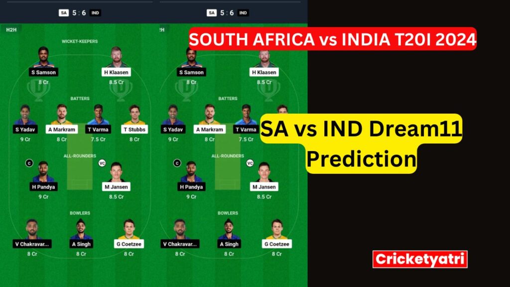 SA vs IND Dream11