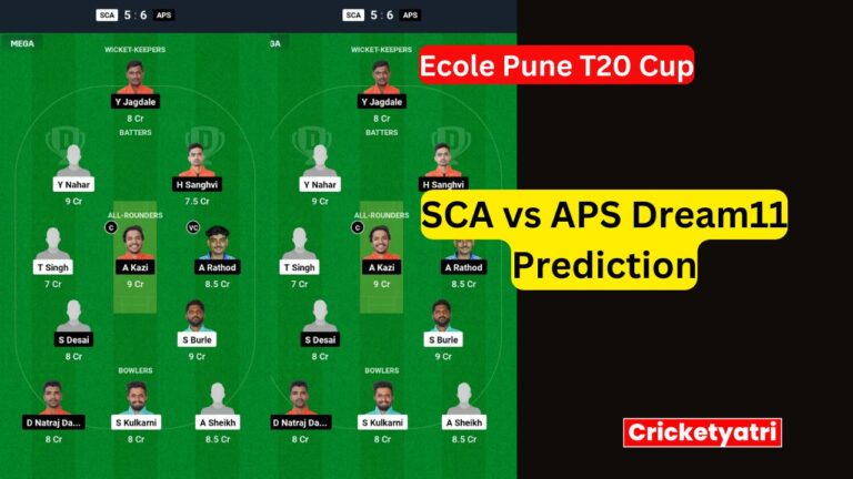 SCA vs APS Dream11