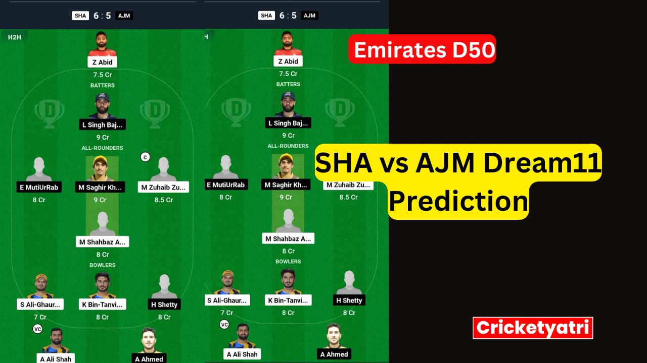 SHA vs AJM Dream11