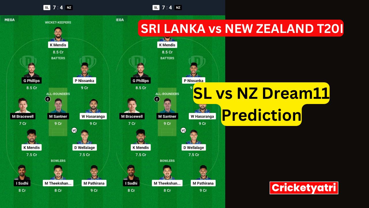 SL vs NZ Dream11