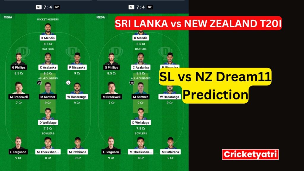 SL vs NZ Dream11