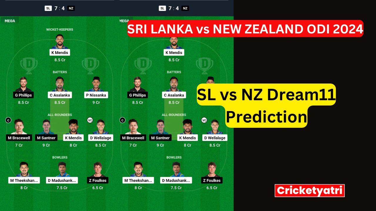 SL vs NZ Dream11