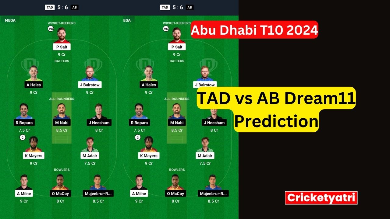 TAD vs AB Dream11