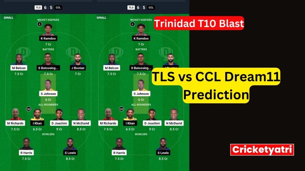 TLS vs CCL Dream11