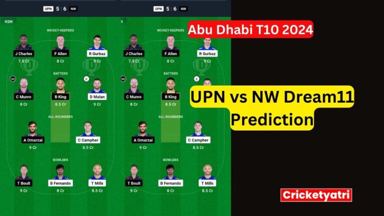 UPN vs NW Dream11