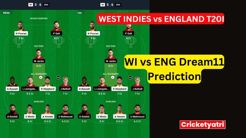 WI vs ENG Dream11